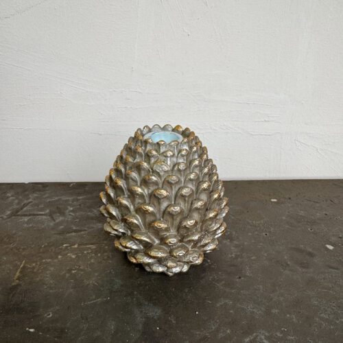 Kandelaar Dennenappel Brons